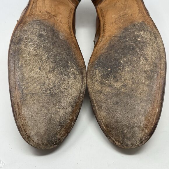 Tangier Penny Loafers Mens 11.5 Brown Leather Slip On Shoes Dress Casual Italian main image 5